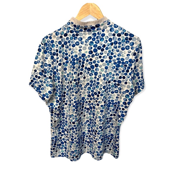 Tail cute stretch athletic bubble print top #M7 - Picture 2 of 6